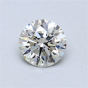 Picture of Natural Diamond 0.55 Carats, Round with Excellent Cut, J Color, VS1 Clarity and Certified by GIA