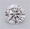 Lab Grown Diamond 1.50 Carats, Round with Very Good Cut, D Color, VVS2 Clarity and Certified by IGI