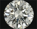 Natural Diamond 0.42 Carats, Round with Excellent Cut, M Color, IF Clarity and Certified by GIA