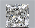 Natural Diamond 1.00 Carats, Princess with  Cut, I Color, VS1 Clarity and Certified by GIA