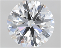 Lab Grown Diamond 1.09 Carats, Round with Ideal Cut, D Color, VVS2 Clarity and Certified by IGI