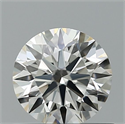 Natural Diamond 0.51 Carats, Round with Excellent Cut, G Color, VS1 Clarity and Certified by IGI