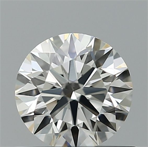 Picture of Natural Diamond 0.51 Carats, Round with Excellent Cut, G Color, VS1 Clarity and Certified by IGI
