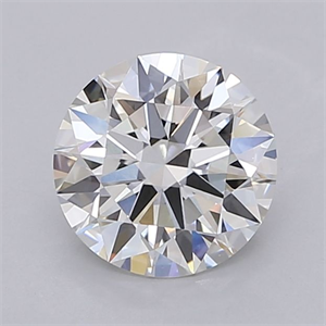 Picture of Lab Grown Diamond 1.54 Carats, Round with Ideal Cut, F Color, VVS2 Clarity and Certified by IGI