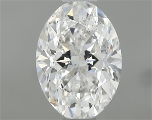 Picture of Natural Diamond 0.60 Carats, Oval with  Cut, E Color, SI1 Clarity and Certified by GIA