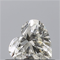 Natural Diamond 0.40 Carats, Heart with  Cut, J Color, IF Clarity and Certified by GIA