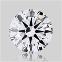 Natural Diamond 0.75 Carats, Round with Excellent Cut, D Color, VVS2 Clarity and Certified by GIA
