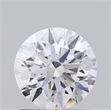 Lab Grown Diamond 1.03 Carats, Round with Ideal Cut, D Color, IF Clarity and Certified by IGI