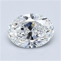 Natural Diamond 1.30 Carats, Oval with  Cut, E Color, VS2 Clarity and Certified by GIA