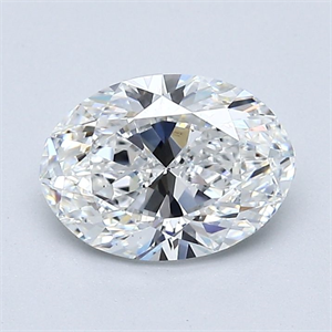 Picture of Natural Diamond 1.30 Carats, Oval with  Cut, E Color, VS2 Clarity and Certified by GIA