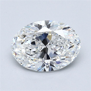 Picture of Natural Diamond 1.30 Carats, Oval with  Cut, E Color, VS2 Clarity and Certified by GIA