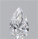 Natural Diamond 0.52 Carats, Pear with  Cut, D Color, VS1 Clarity and Certified by GIA