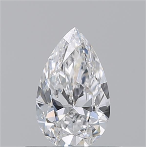Picture of Natural Diamond 0.52 Carats, Pear with  Cut, D Color, VS1 Clarity and Certified by GIA