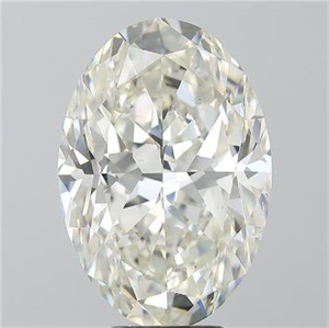Foto Diamante Natural 7.01 quilates, Ovalado , Color J, claridad SI1 y certificado GIA de