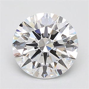 Picture of Lab Grown Diamond 3.61 Carats, Round with Ideal Cut, E Color, IF Clarity and Certified by IGI