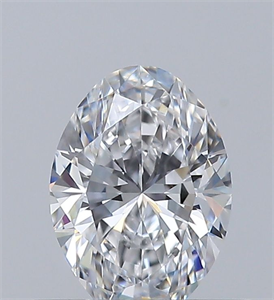 Picture of Natural Diamond 0.42 Carats, Oval with  Cut, D Color, IF Clarity and Certified by GIA