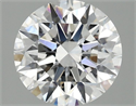 Lab Grown Diamond 2.54 Carats, Round with Ideal Cut, E Color, VVS2 Clarity and Certified by IGI