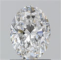 Natural Diamond 1.01 Carats, Oval with  Cut, D Color, VVS1 Clarity and Certified by GIA