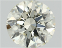 Natural Diamond 1.00 Carats, Round with Excellent Cut, L Color, VVS2 Clarity and Certified by HRD