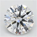 Lab Grown Diamond 5.43 Carats, Round with Excellent Cut, D Color, VVS1 Clarity and Certified by GIA