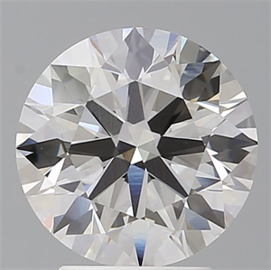 Picture of Lab Grown Diamond 3.03 Carats, Round with Ideal Cut, G Color, VVS2 Clarity and Certified by IGI