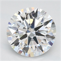 Del inventario de diamantes de laboratorio, 2.07 quilates, Redondo , Color D, claridad IF y certificado IGI