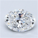 Natural Diamond 2.50 Carats, Oval with  Cut, E Color, VS2 Clarity and Certified by GIA
