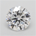 Lab Grown Diamond 5.05 Carats, Round with Ideal Cut, E Color, VVS2 Clarity and Certified by IGI