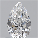 Diamante Natural 0.53 quilates, De pera , Color D, claridad VVS1 y certificado GIA