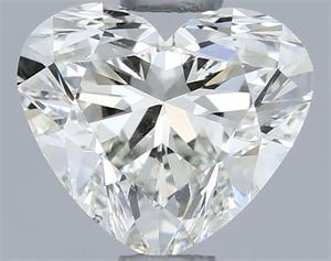 Picture of Natural Diamond 0.70 Carats, Heart with  Cut, H Color, SI1 Clarity and Certified by IGI