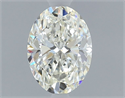 Natural Diamond 0.50 Carats, Oval with  Cut, H Color, VVS1 Clarity and Certified by GIA