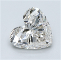Natural Diamond 1.51 Carats, Heart with  Cut, I Color, VS1 Clarity and Certified by GIA