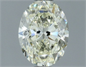 Natural Diamond 0.70 Carats, Oval with  Cut, K Color, VVS1 Clarity and Certified by IGI
