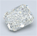 Diamante Natural 2.51 quilates, Radiante , Color I, claridad VVS1 y certificado GIA
