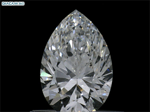 Foto Diamante Natural 0.59 quilates, De pera , Color D, claridad SI2 y certificado GIA de
