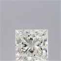 Natural Diamond 0.52 Carats, Princess with  Cut, H Color, IF Clarity and Certified by IGI