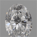 Natural Diamond 0.20 Carats, Oval with  Cut, D Color, SI1 Clarity and Certified by IGI