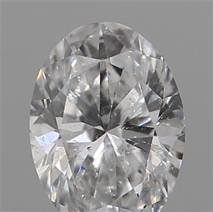 Picture of Natural Diamond 0.20 Carats, Oval with  Cut, D Color, SI1 Clarity and Certified by IGI