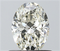 Natural Diamond 0.61 Carats, Oval with  Cut, J Color, VS1 Clarity and Certified by IGI