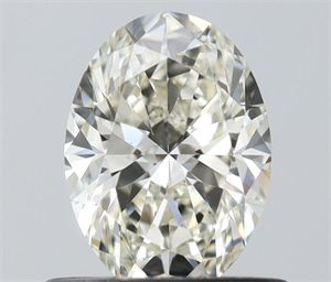 Picture of Natural Diamond 0.61 Carats, Oval with  Cut, J Color, VS1 Clarity and Certified by IGI