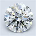 Natural Diamond 4.50 Carats, Round with Excellent Cut, H Color, VS2 Clarity and Certified by GIA