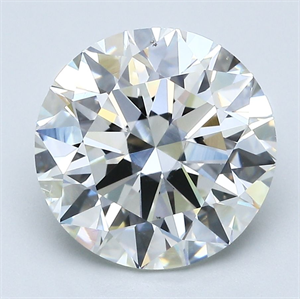 Picture of Natural Diamond 4.50 Carats, Round with Excellent Cut, H Color, VS2 Clarity and Certified by GIA