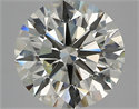 Natural Diamond 3.50 Carats, Round with Excellent Cut, J Color, VS2 Clarity and Certified by HRD