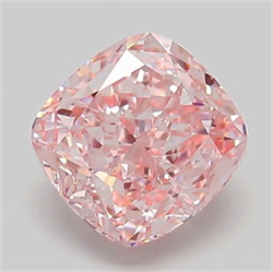 Picture of Lab Grown Diamond 1.92 Carats, CUSHION MODIFIED with  Cut, Fancy Vivid Pink Color, VVS2 Clarity and Certified by IGI