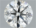 Natural Diamond 0.50 Carats, Round with Excellent Cut, J Color, VS2 Clarity and Certified by IGI