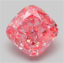 Picture of Lab Grown Diamond 2.03 Carats, CUSHION MODIFIED with  Cut, Fancy Vivid Pink Color, VVS2 Clarity and Certified by IGI