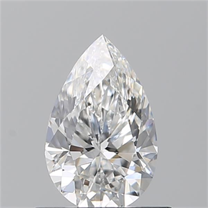 Picture of Natural Diamond 0.71 Carats, Pear with  Cut, E Color, VVS2 Clarity and Certified by GIA
