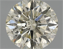 Diamante Natural 0.52 quilates, Redondo , Color J, claridad SI2 y certificado IGI