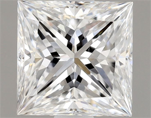 Foto Diamante Natural 1.01 quilates, Princesa , Color D, claridad VS1 y certificado GIA de