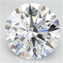 Lab Grown Diamond 3.09 Carats, Round with Ideal Cut, D Color, VVS1 Clarity and Certified by IGI